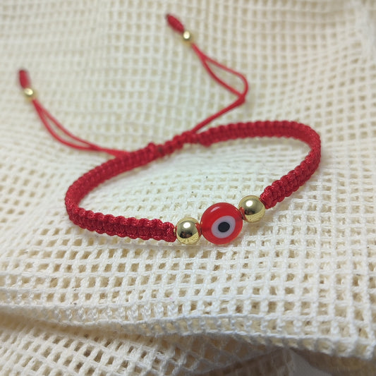 Pulsera tejida con Oro de 18kl