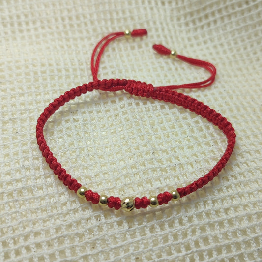 Pulsera tejida con Oro de 18kl