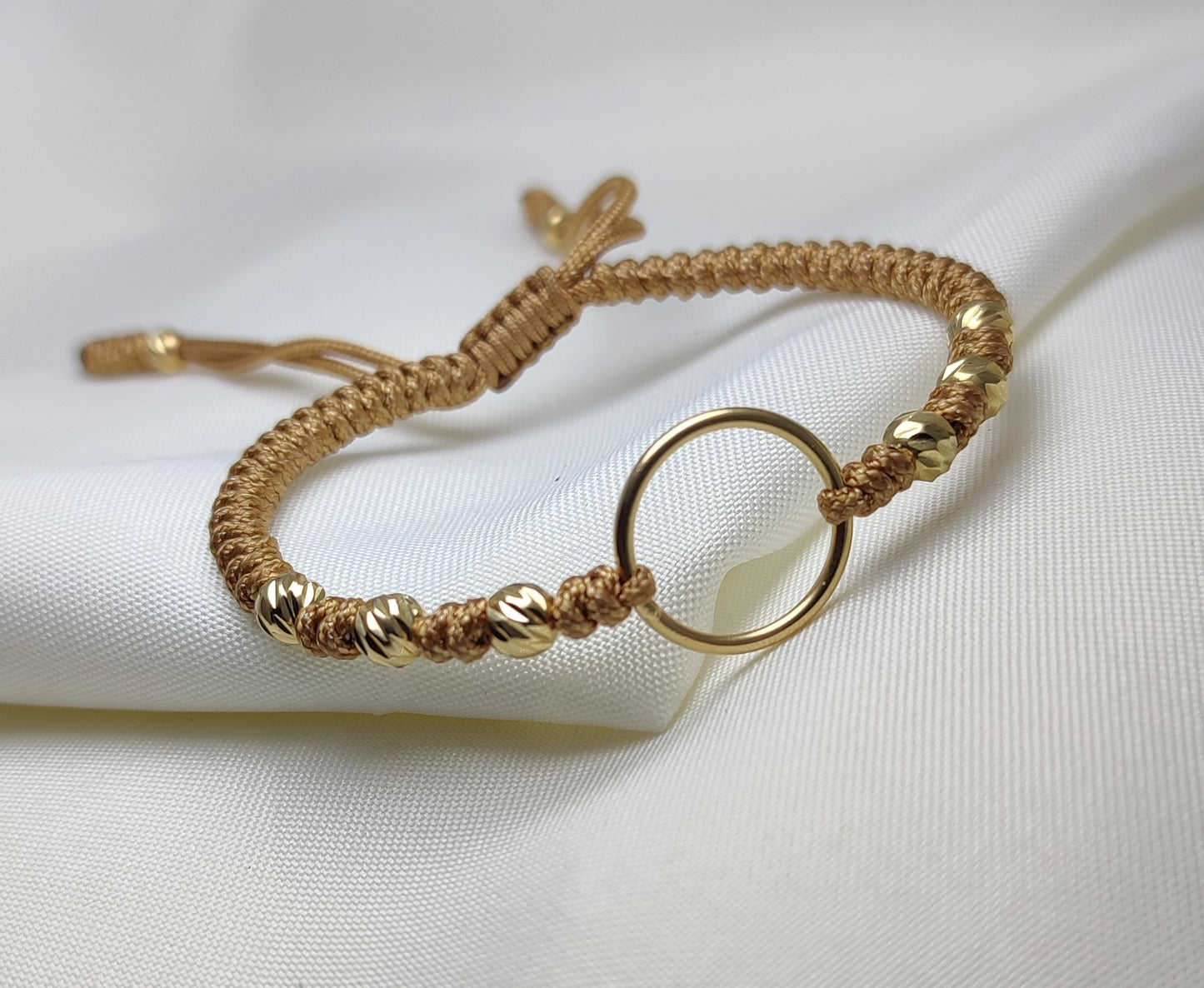 Pulsera tejida con Oro de 18kl