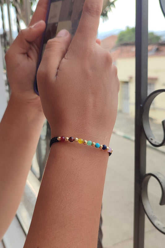 Pulseras tejida con Oro de 18kl