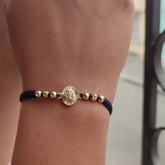 Pulsera tejida con Oro de 18kl